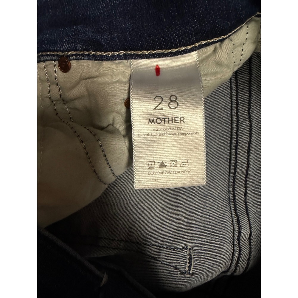 Mother The Weekender Fray Mid Rise Flare Jeans Tongue and Chic Denim Size 28 - Picture 5 of 10